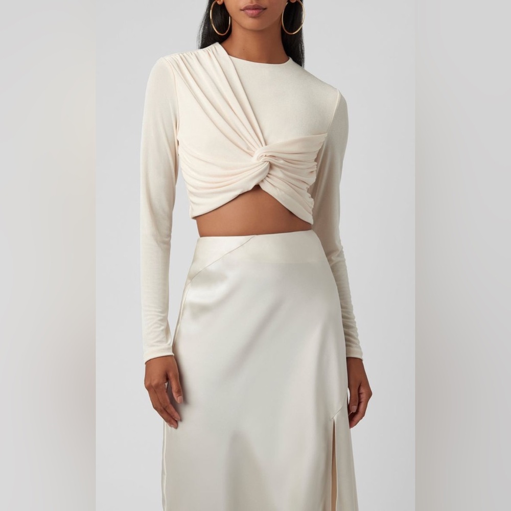 Significant Other Sabine Gathered Jersey Top